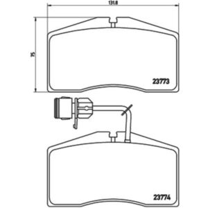 Σετ τακάκια, Δισκόφρενα Brembo P 85 053