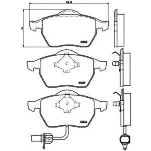Σετ τακάκια, Δισκόφρενα Brembo P 85 060