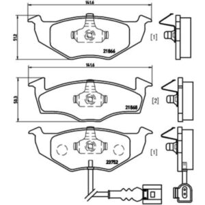 Σετ τακάκια, Δισκόφρενα Brembo P 85 071