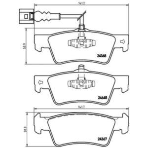 Σετ τακάκια, Δισκόφρενα Brembo P 85 091