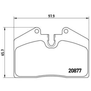 Σετ τακάκια, Δισκόφρενα Brembo P 85 094
