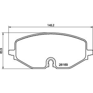 Σετ τακάκια, Δισκόφρενα Brembo P 85 182 για Audi, Ford, Seat, Skoda, VW