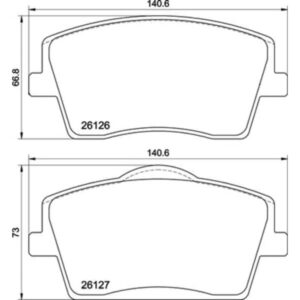Σετ τακάκια, Δισκόφρενα Brembo P 86 031