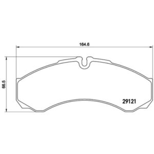 Σετ τακάκια, Δισκόφρενα Brembo P A6 017