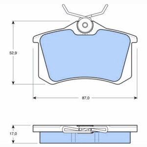 Δισκόφρενα ZTEC+ (πάχος 17 mm) για Audi,Citroen,Ds,Fiat,Ford,Lancia,Peugeot,Renault,Seat,Skoda,Vw