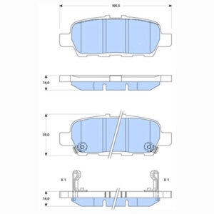 Δισκόφρενα ZTEC+ για Nissan,Renault,Suzuki